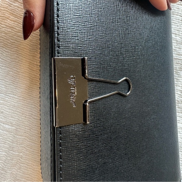 Off-White Mini Flap Binder Clip Bag - Picture 6 of 7